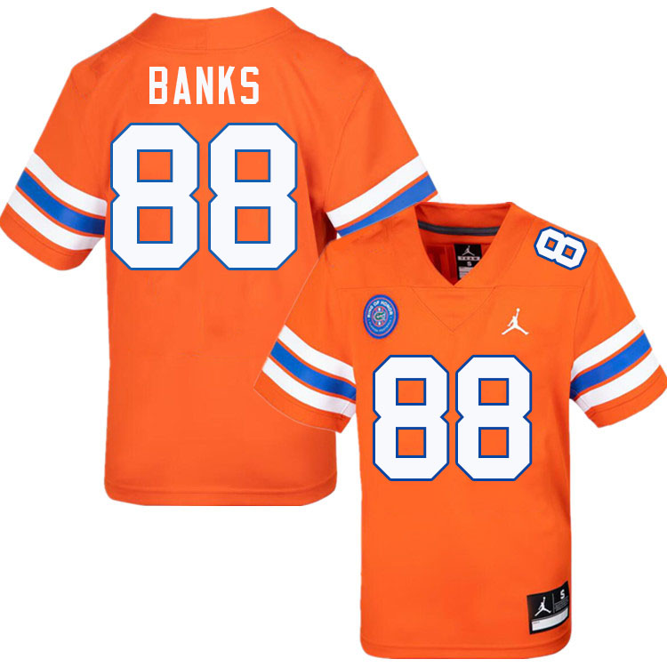 Caleb Banks Florida Jersey,Florida Gators #88 Caleb Banks Jersey Youth Uniforms-Throwback Orange